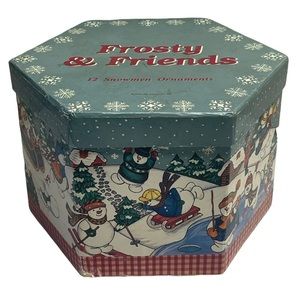 NWOT Vintage 1996 Frosty & Friends Ornament set